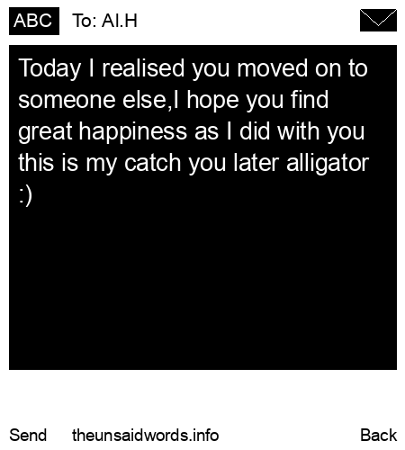 unsent message to Al.H