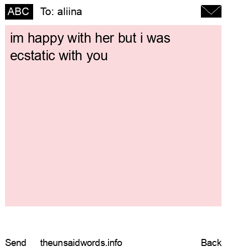 unsent message to aliina