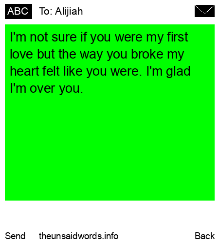 unsent message to Alijiah