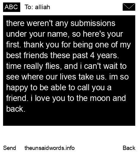 unsent message to alliah