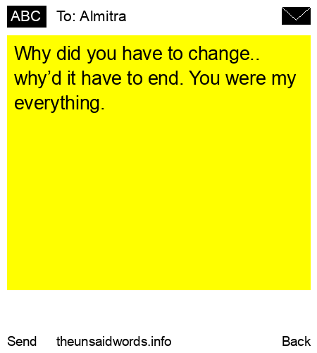unsent message to Almitra