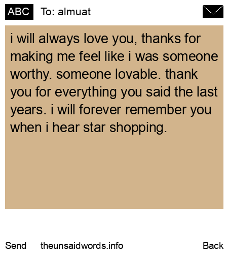 unsent message to almuat