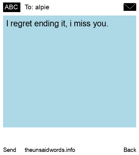 unsent message to alpie 