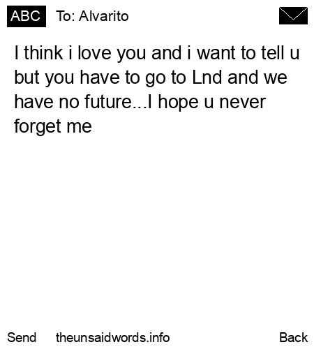 unsent message to Alvarito