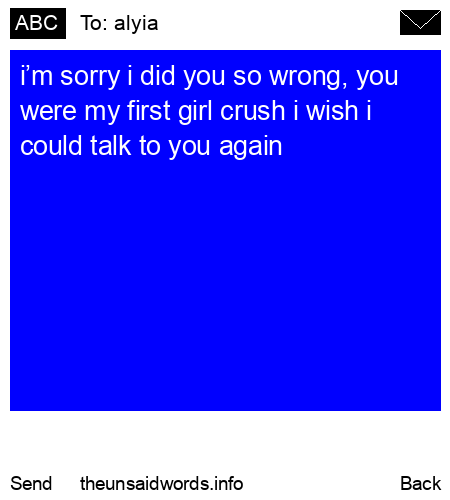 unsent message to alyia