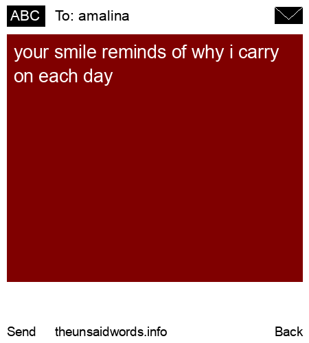 unsent message to amalina