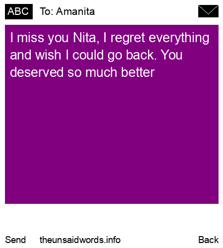 unsent message to Amanita