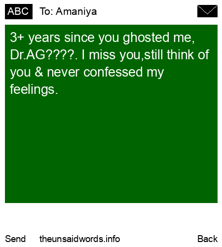 unsent message to Amaniya