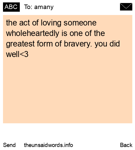 unsent message to amany