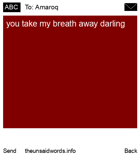 unsent message to Amaroq