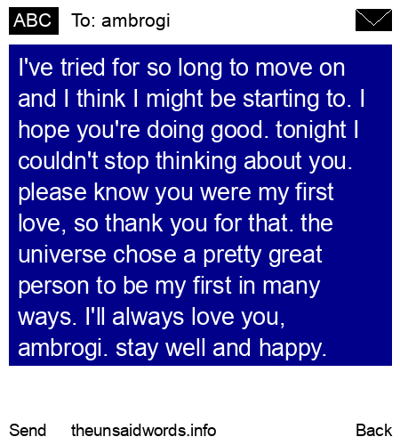 unsent message to ambrogi