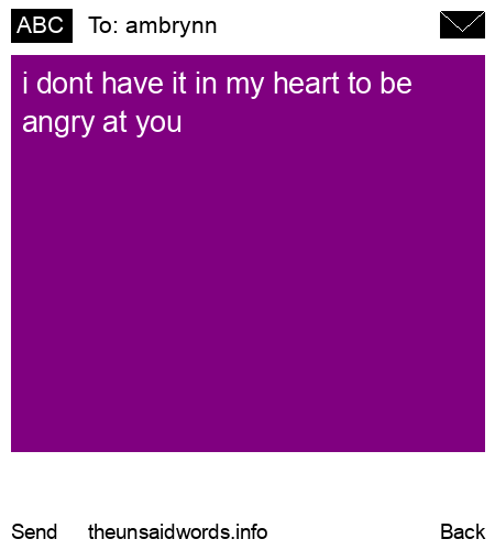 unsent message to ambrynn