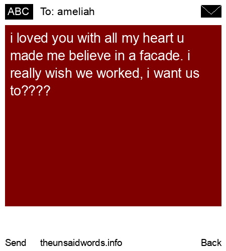 unsent message to ameliah