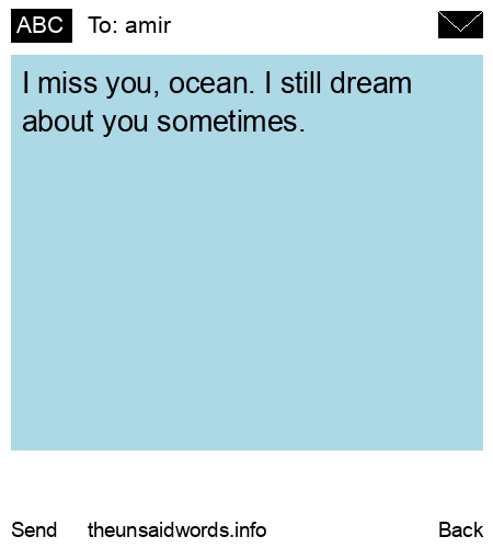 unsent message to amir
