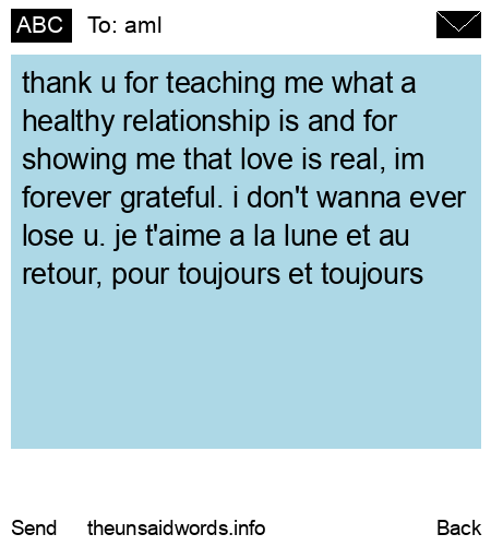 unsent message to aml