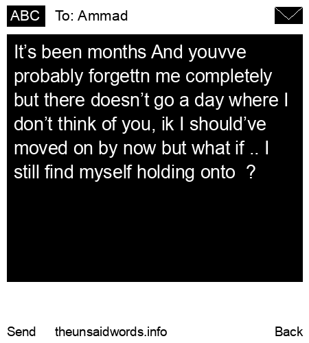 unsent message to Ammad