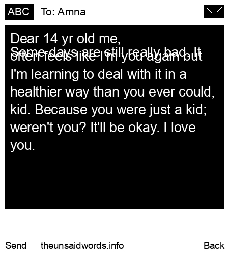 unsent message to Amna