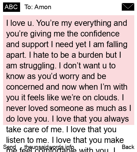 unsent message to Amon