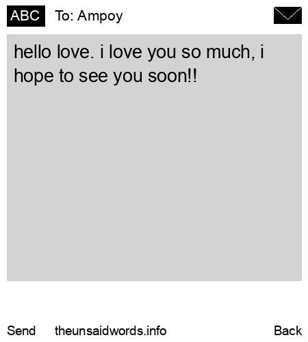unsent message to Ampoy