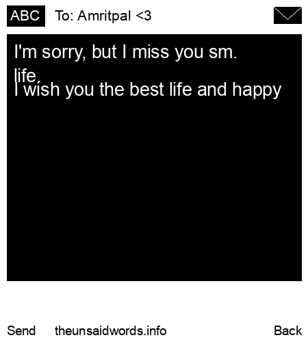 unsent message to Amritpal <3