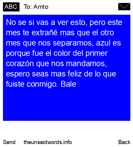 unsent message to Amto