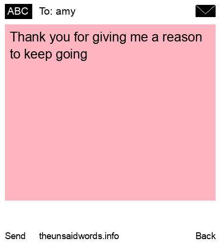 unsent message to amy
