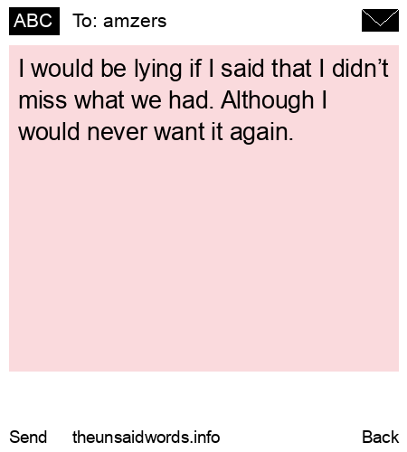 unsent message to amzers 