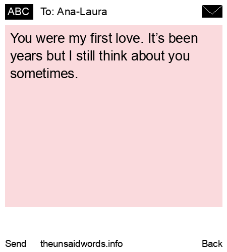 unsent message to Ana-Laura