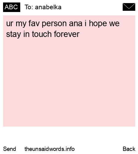 unsent message to anabelka