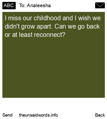 unsent message to Analeesha