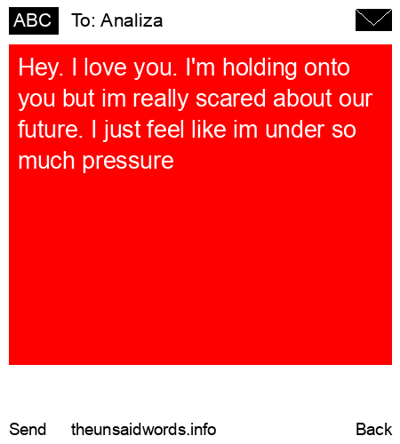 unsent message to Analiza