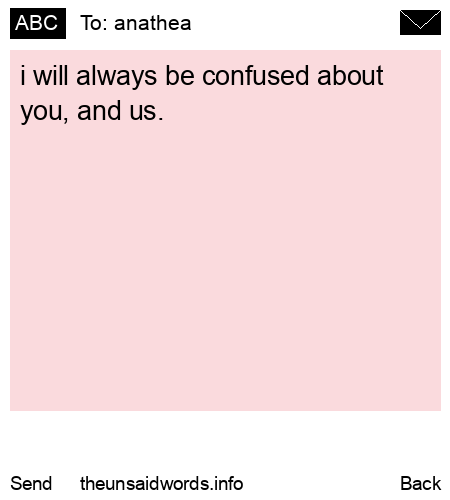 unsent message to anathea