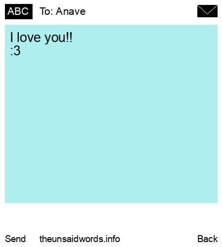 unsent message to Anave 