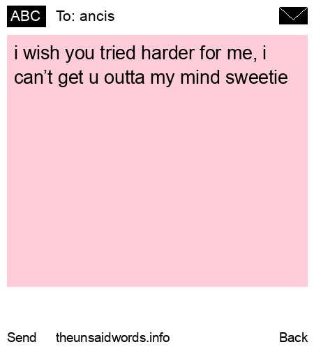 unsent message to ancis