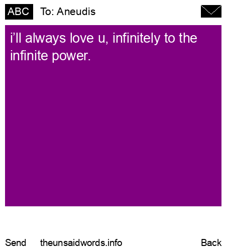 unsent message to Aneudis 