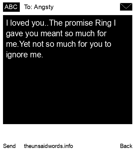 unsent message to Angsty