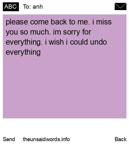 unsent message to anh
