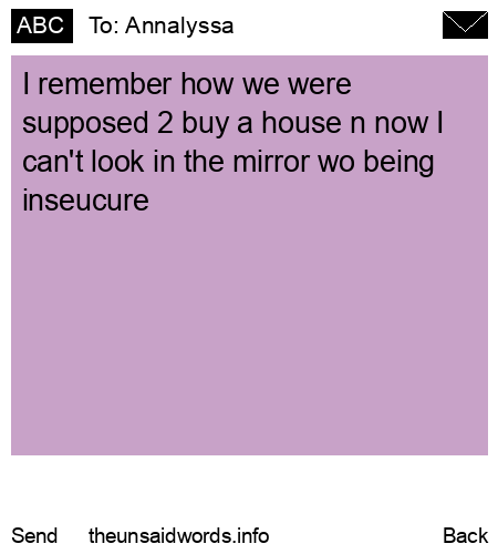 unsent message to Annalyssa