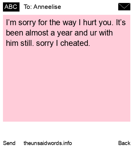 unsent message to Anneelise