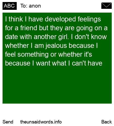 unsent message to anon