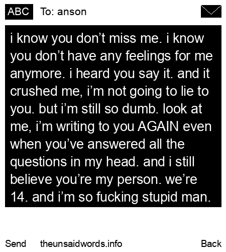 unsent message to anson