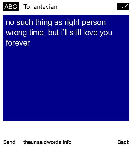 unsent message to antavian