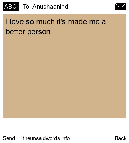 unsent message to Anushaanindi