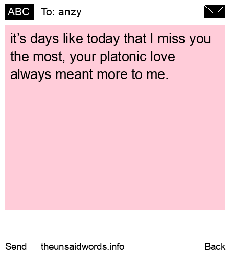 unsent message to anzy