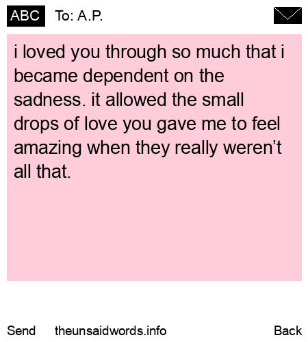 unsent message to A.P.