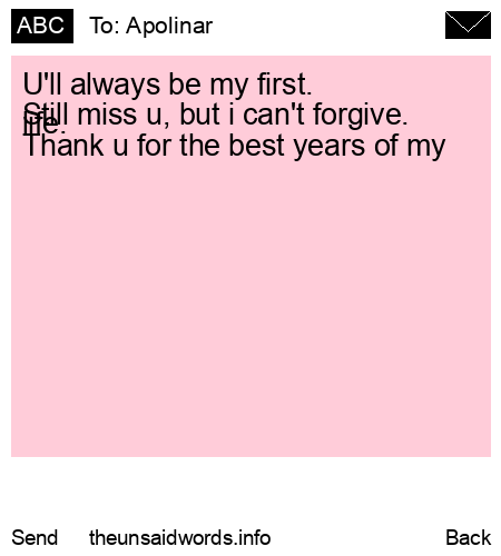 unsent message to Apolinar