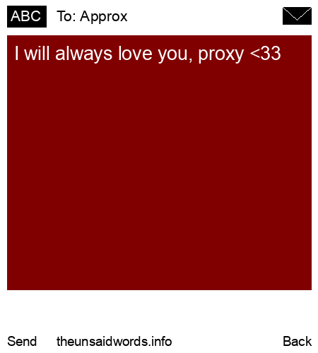 unsent message to Approx