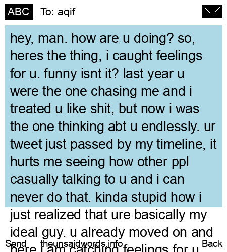 unsent message to aqif