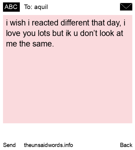 unsent message to aquil 