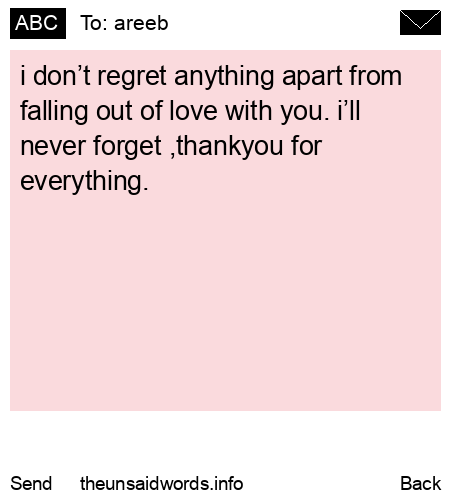 unsent message to areeb